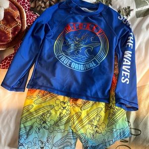 Little boys Disney Mickey Mouse swimsuit in size 3T